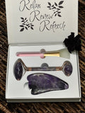 amethyst gua sha kit