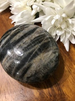 Black Moonstone Palm stone