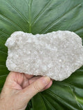 Pale Pink Apophyllite Slab — Flat Natural Raw Crystal Specimen, Heart Chakra Stone, 327 g
