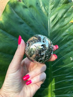 pyrite crystal sphere