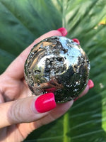 pyrite crystal sphere