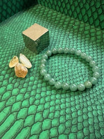 abundance and wealth crystal set - pyrite cube, citrine tumbles and aventurine bracelet