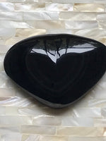 rainbow obsidian crystal heart