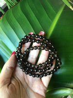 smoky quaartz bead bracelet - stretch 6 mm - 2