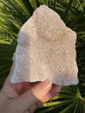 Pink Apophyllite Crystal— Natural Raw Specimen, Heart Chakra Stone, 1 lb 3.6 oz