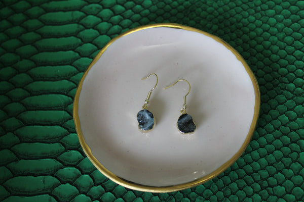 geode druzy earrings