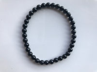 black tourmaline crystal stretch bracelet