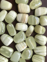 green calcite tumble