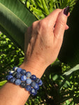 sodalite crystal stretch bracelet