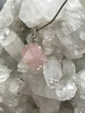 rose quartz merkaba pendant