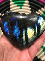 Labradorite Crystal Heart
