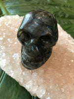 Labradorite crystal skull