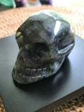 Labradorite crystal skull