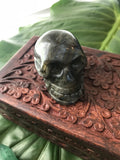 Labradorite crystal skull