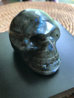 Labradorite crystal skull