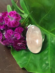 Rose Quartz Oval Shaped Crystal Adjustable Ring