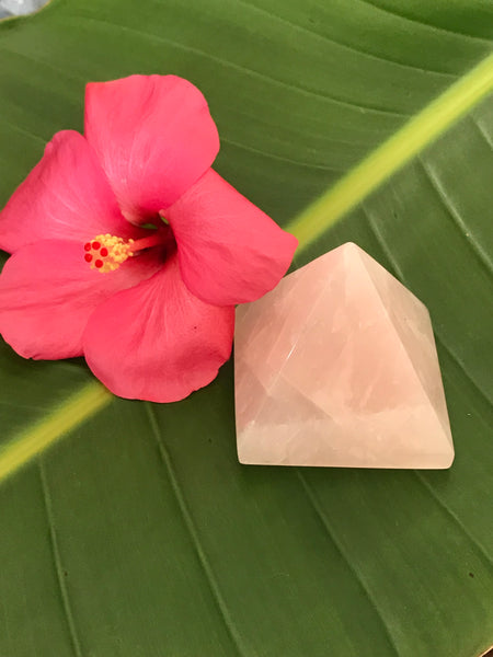 rose quartz pyramid